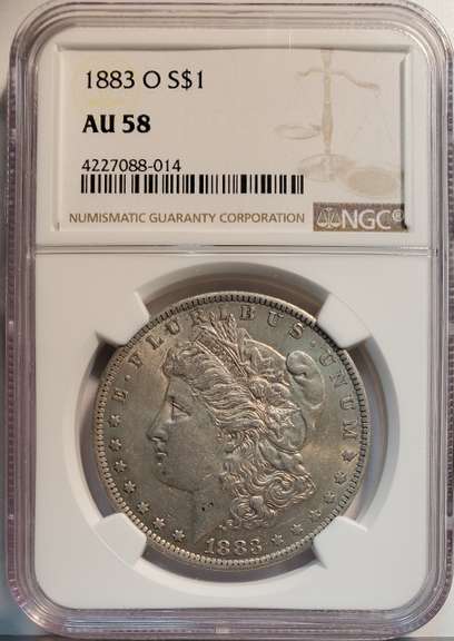 Certified Morgan Silver Dollar 1883-O