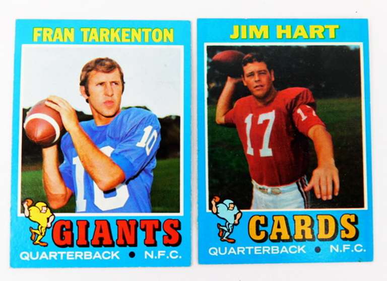 2 - 1971 NFC QB Greats Football Cards