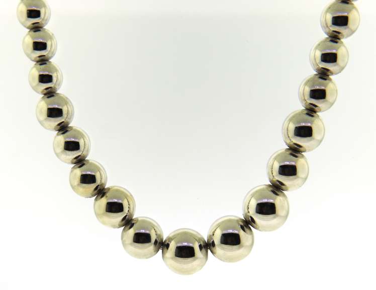 Tiffany & Co Hardware Graduated Ball Necklace
