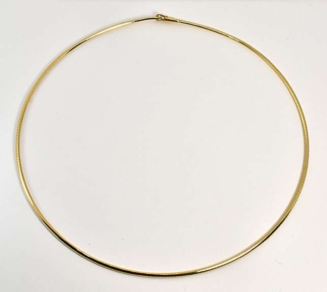 Popular 14k Omega Necklace