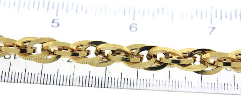 Fancy Double Oval Link Chain Bracelet