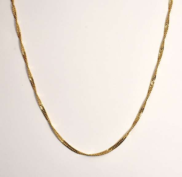 Useful 18k Singapore Link Necklace