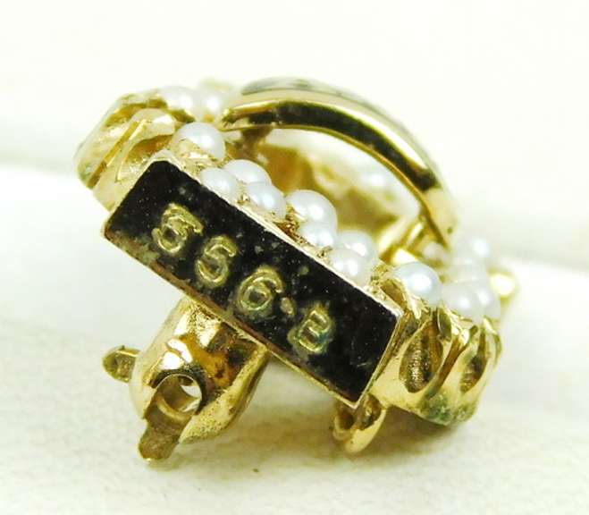 Early Seed Pearl Fraternity Pin