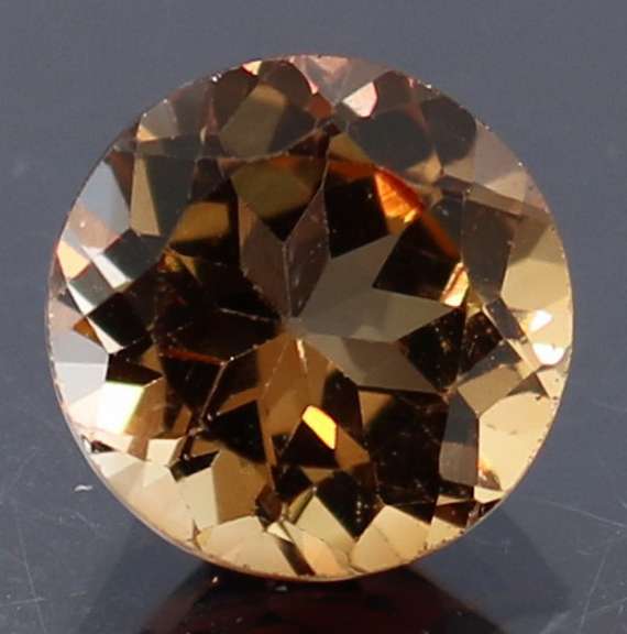Brilliant golden 3.37ct Imperial Topaz solitaire