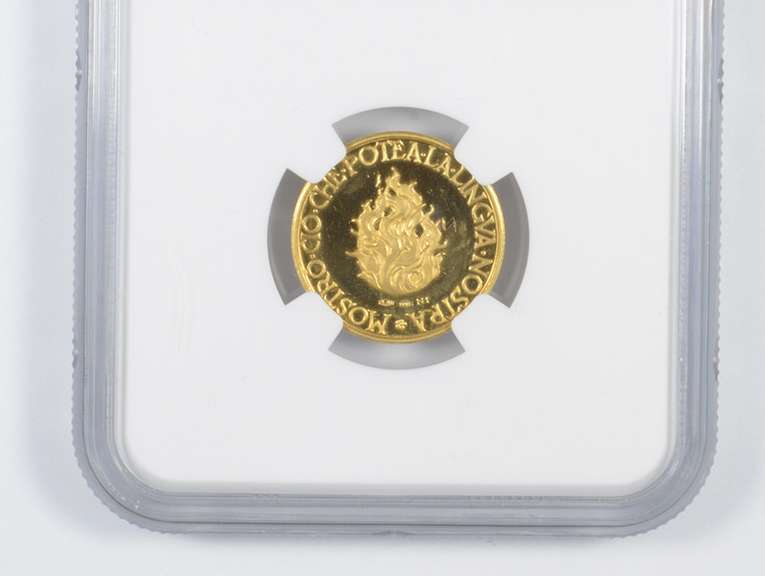 PF66 UCAM 1965-Dated Italy Gold Coin - Dante Alighieri - Graded NGC
