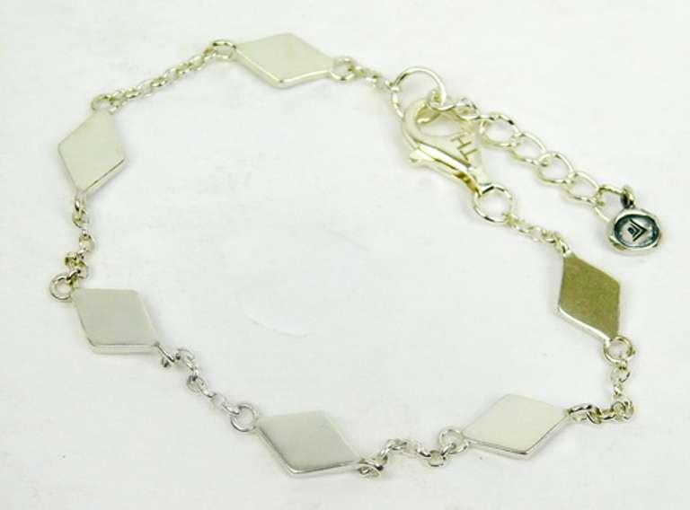 Silpada Diamond Shaped Sterling Silver Bracelet