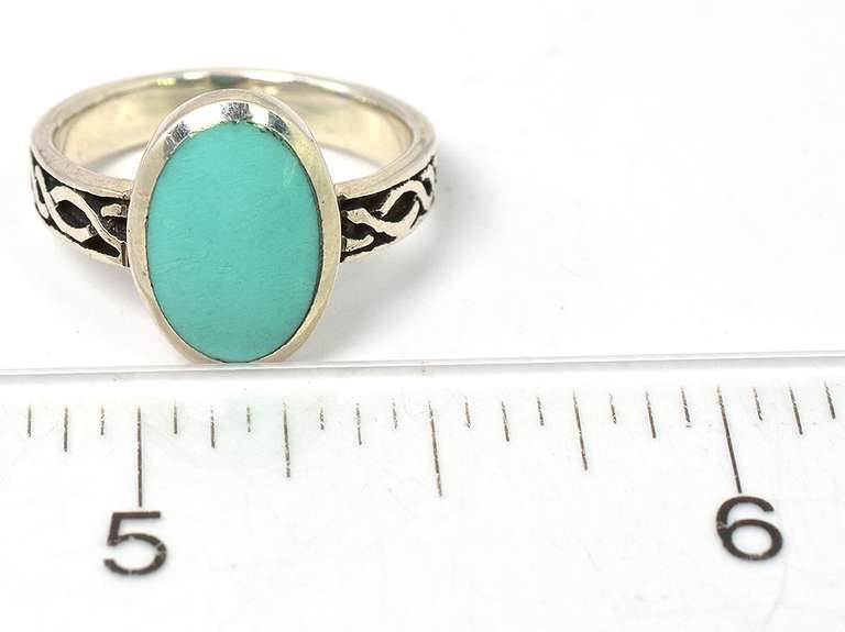Lovely Blue Stone Ring in Sterling Silver