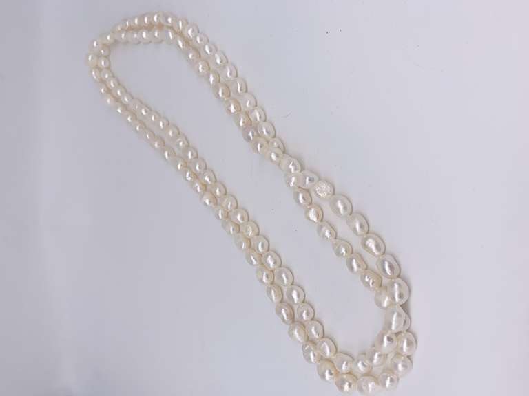 Beautiful 46 inch Long Pearl Necklace