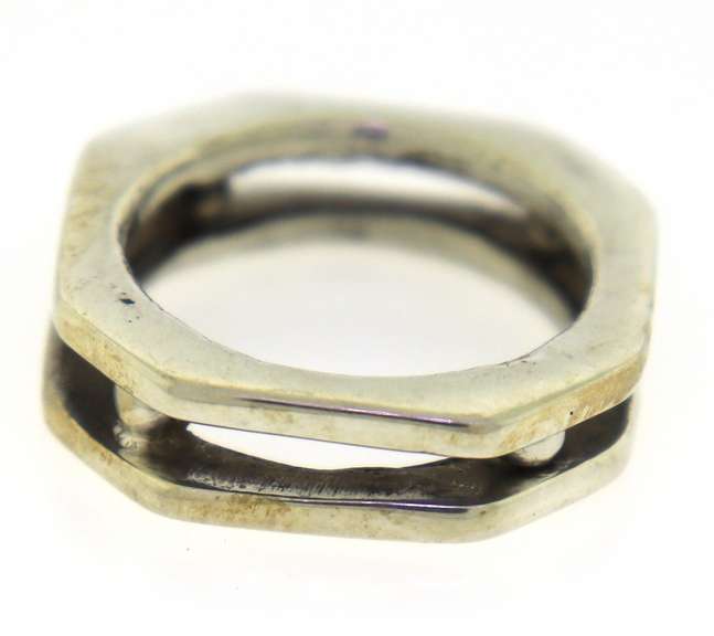 Modern Group Lot of 3 Sterling Silver Rings