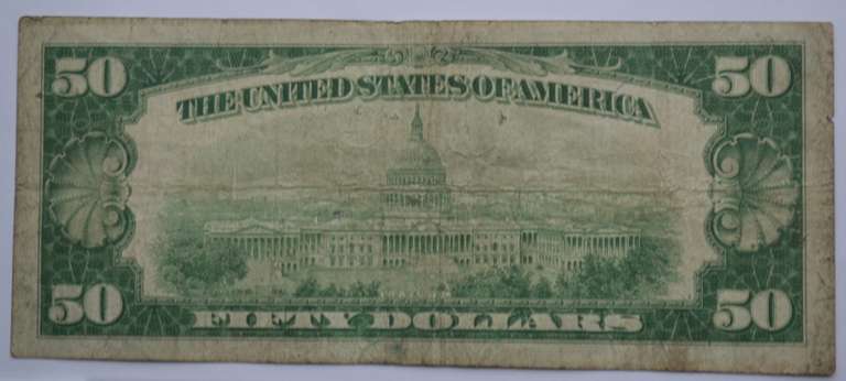 $50 1928 Series Gold Certificate