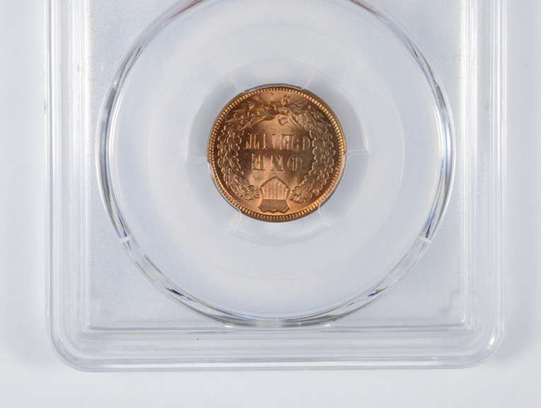 MS65 RD 1895 Indian Head Cent - CAC - Graded PCGS