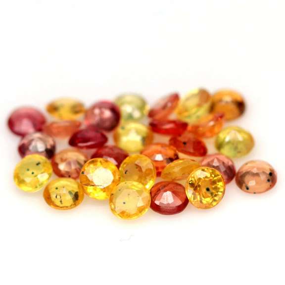 Glittering and bright 8.01ct fancy color Sapphire set