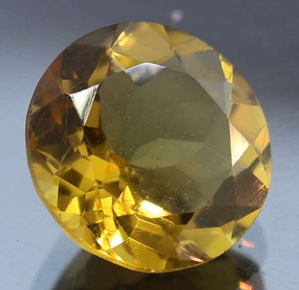 Glittering 5.26ct unheated Citrine solitaire