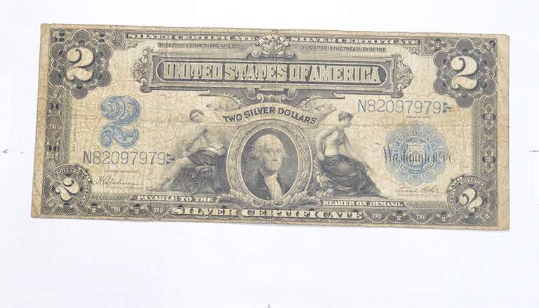 1899 $2.00 United States Silver Certificate - Large Note