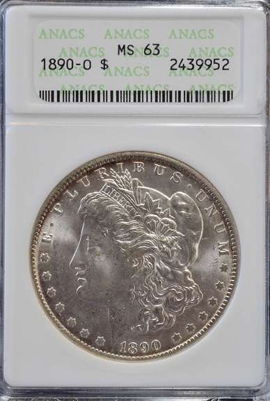 1890 O BU Morgan Dollar