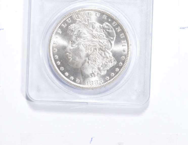 MS65 1883-CC Morgan Silver Dollar - Graded PCGS