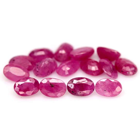 Rare heated only 9.37ct Ruby set from Madagascar