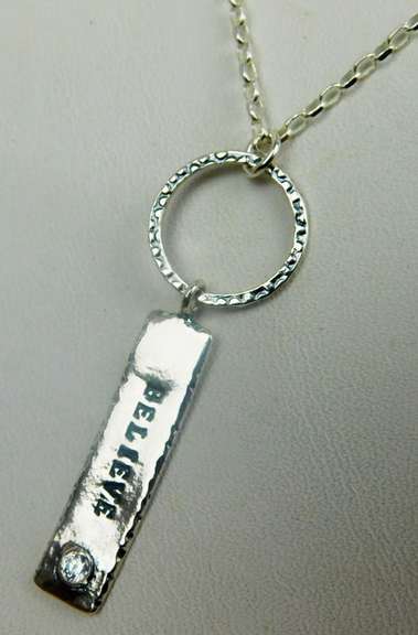 Opulenza Sterling Silver Believe Necklace