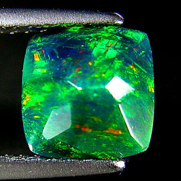 Smoldering 1.26ct Welo black Opal