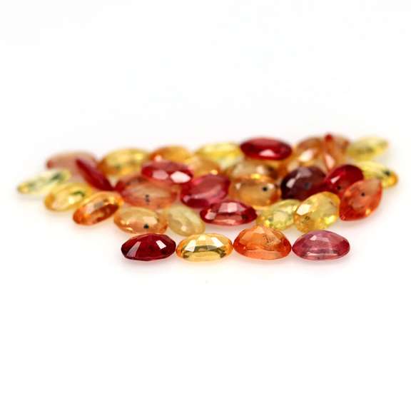 Heated only! 9.61ct fancy color Sapphire set