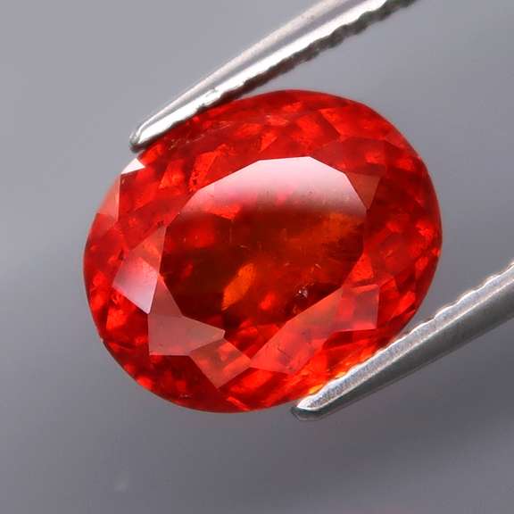 Gorgeous 5.73ct top red orange Namibian Garnet