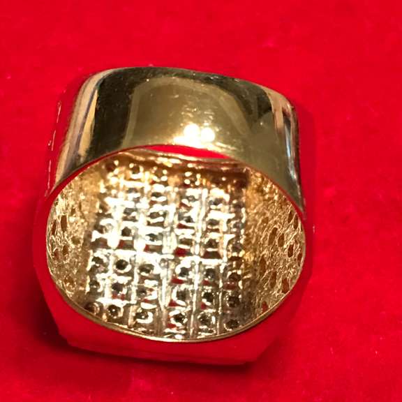 BRAND NEW MENS 14K DIAMOND RING