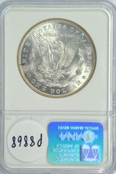 Nearly Gem BU 1885 Morgan Silver Dollar. NGC MS64