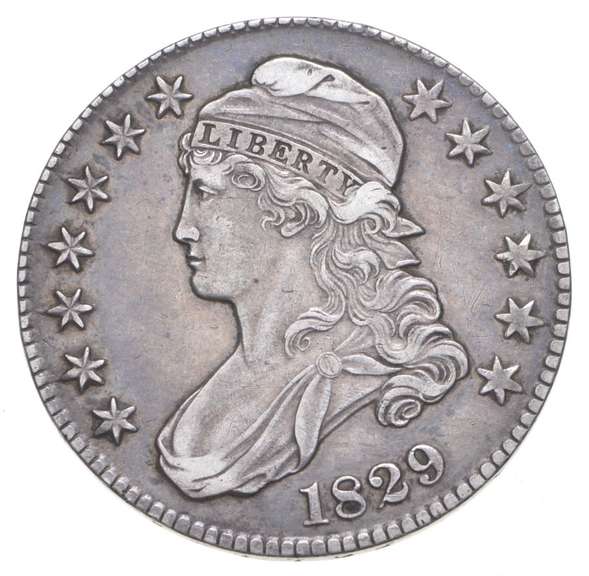1829 Capped Bust Half Dollar