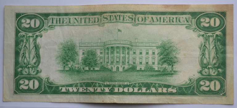 First and Only Small Size Near Unc 1928 $ 20 Gold Certificate
