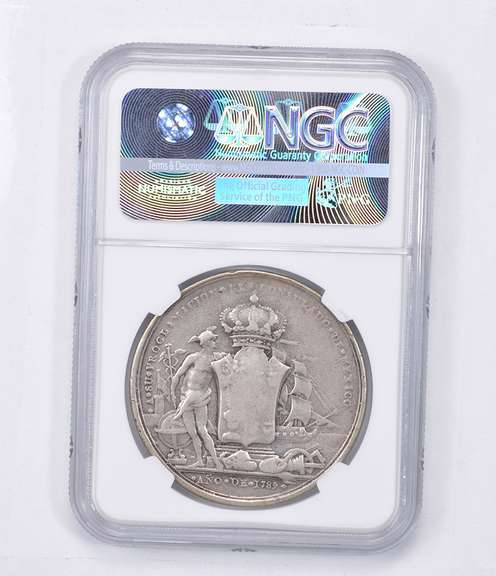VF25 1789 Mexico Silver Medal - Charles IV - Proclamation - Graded NGC