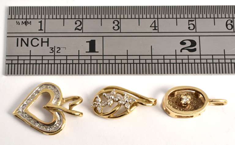 Group of 3 Diamond Pendants