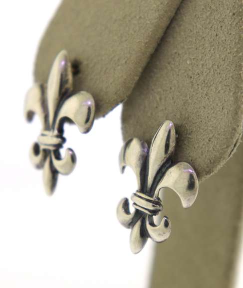Mignon Faget Fleur De Lis Earrings