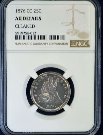 1876 CC 25 C NGC AU Details
