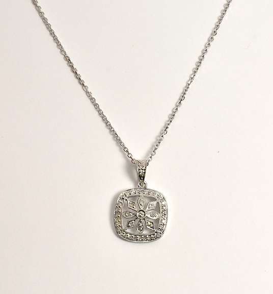 Darling Diamond Pendant Necklace in 14K WG