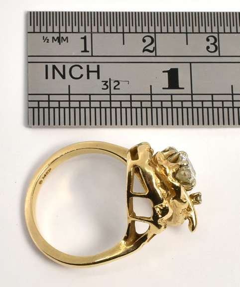 Interesting Nugget Style Diamond Ring