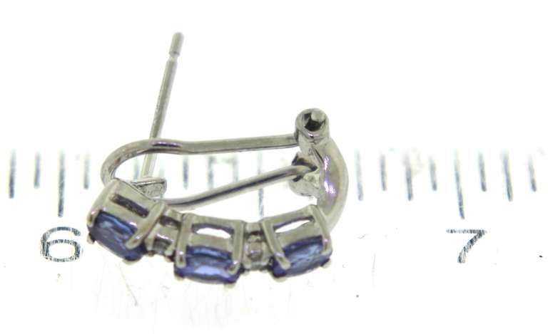 Fantastic Tanzanite & Diamond Accent Earrings