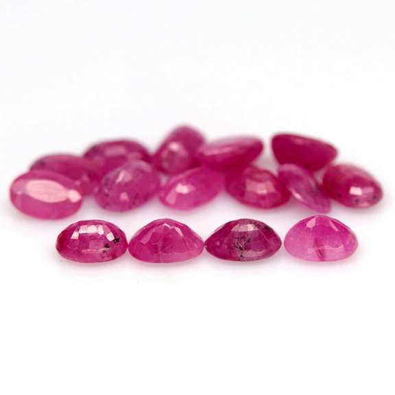 Rare heated only 9.37ct Ruby set from Madagascar