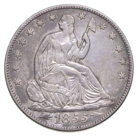 1855-O Seated Liberty Half Dollar