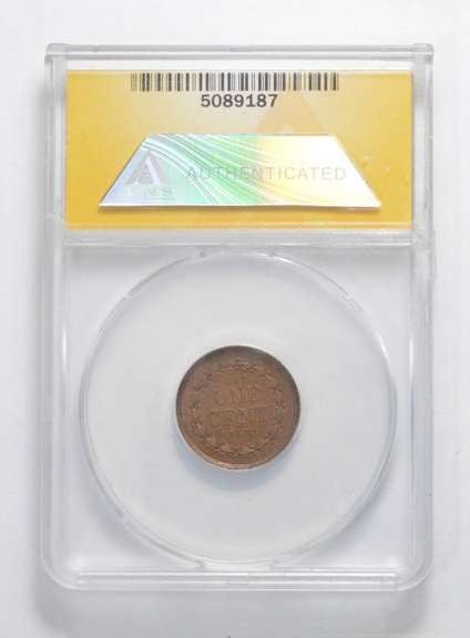 MS63 BRN Civil War Store Card Token - NYC C. Bahr - Graded ANACS