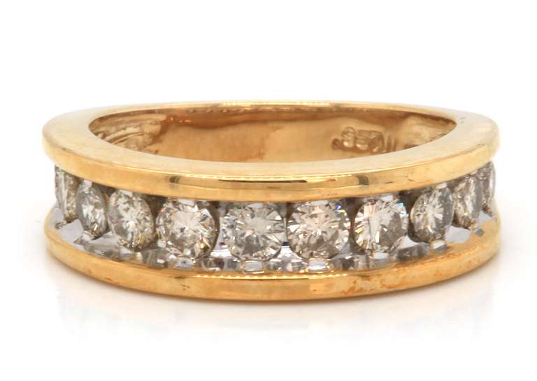 Beautiful Yellow Gold Diamond Band