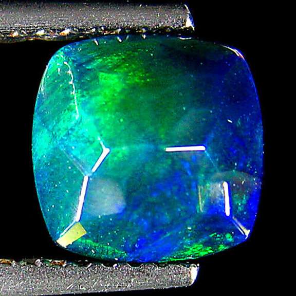 Smoldering 1.31ct Welo black Opal
