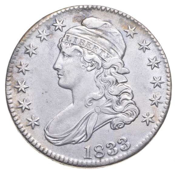 1833 Capped Bust Half Dollar
