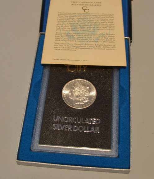 1882 CC GSA  Morgan Dollar With Box and Paper