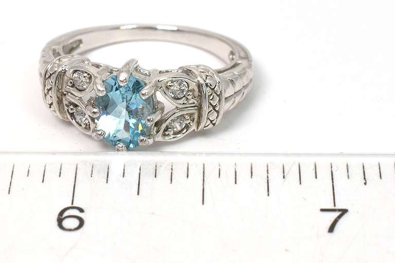 Sterling Silver Blue Topaz Ring