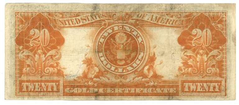 Nice Series of 1922 Large Size $20 Gold Certificate