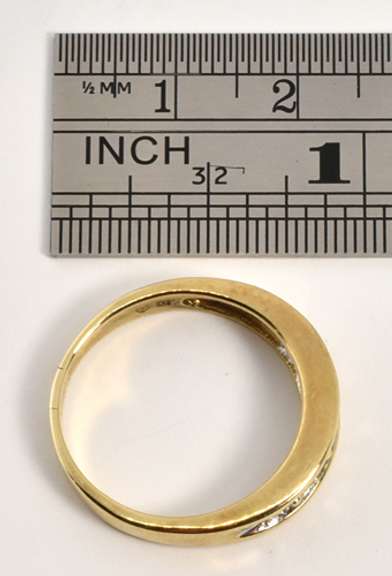 Unusual Baguette and Round Diamond Band