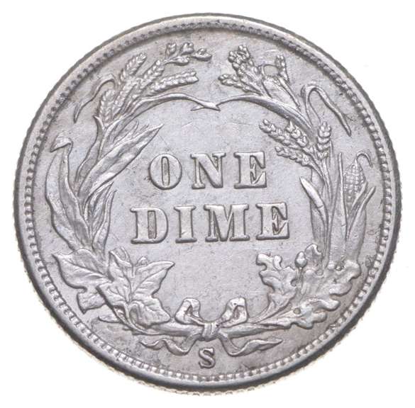 1904-S Barber Dime