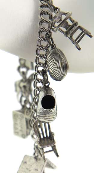 Vintage Sterling Silver Charm Bracelet
