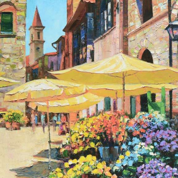 Siena Flower Market by Behrens (1933-2014)