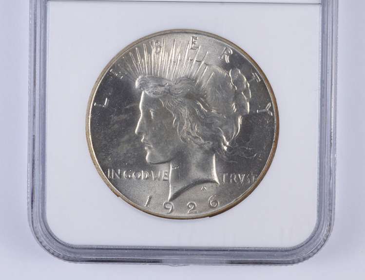 MS64 1926 Peace Silver Dollar - Graded NGC